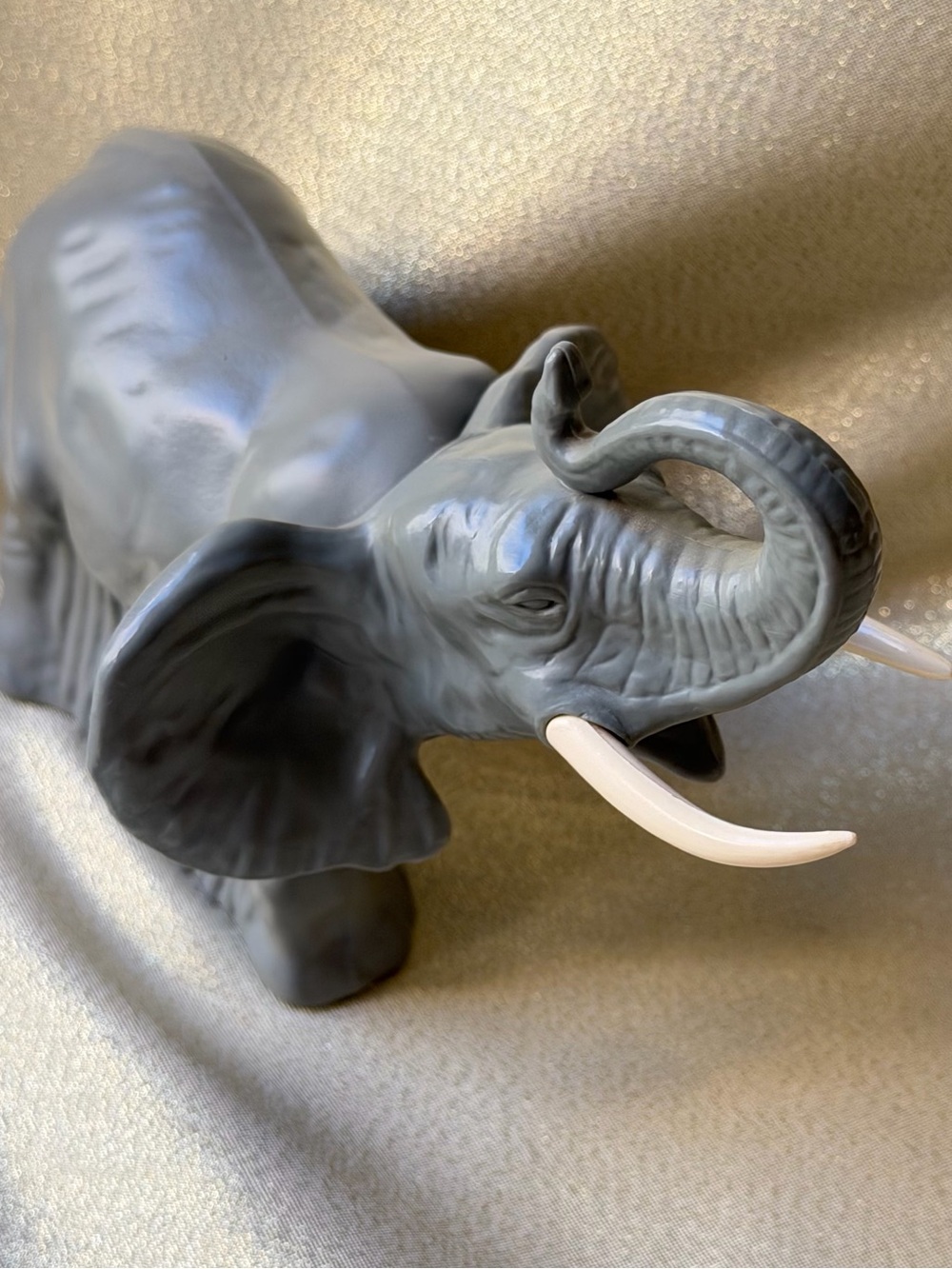 Avon perfume Gray Elephant Shaped Figurine